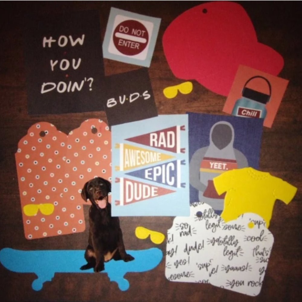 Scrapbook Teen Boy Ephemera Set